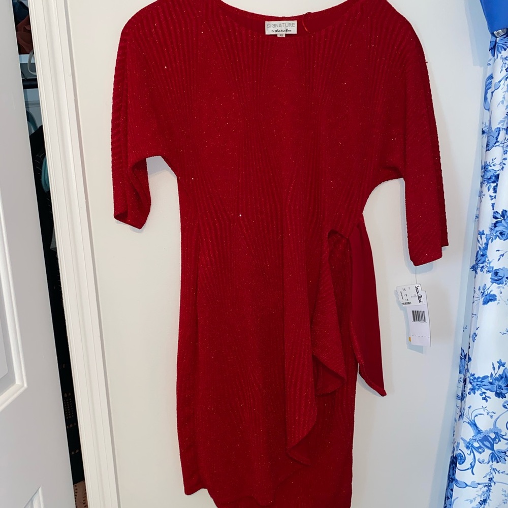 Red Dress with Sparkles